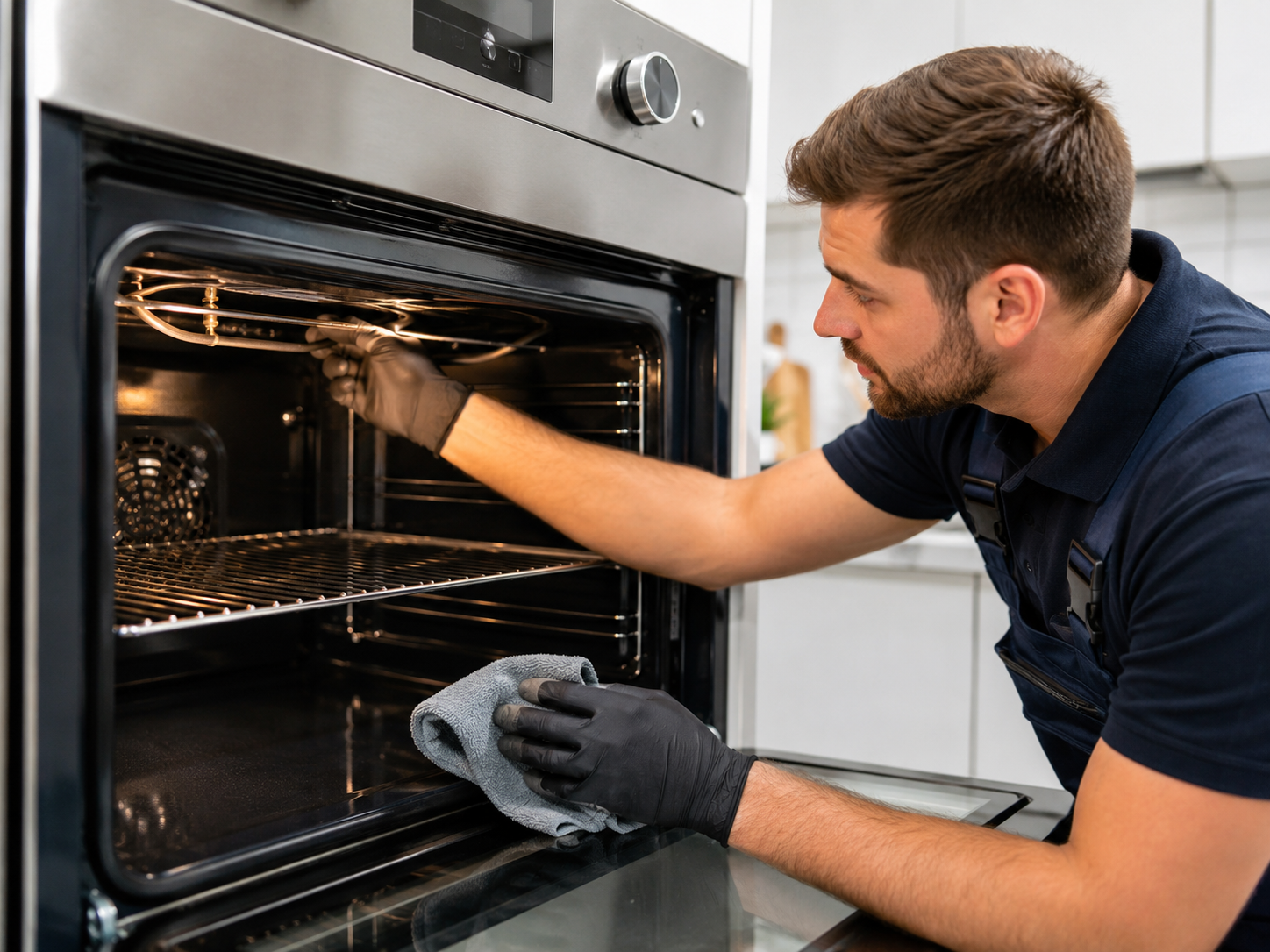 Professional oven repair technician in Dubai